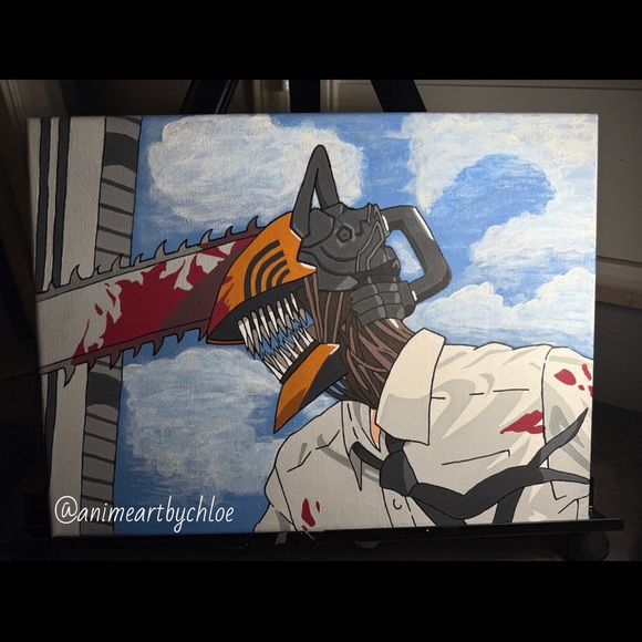 Chainsaw man painting